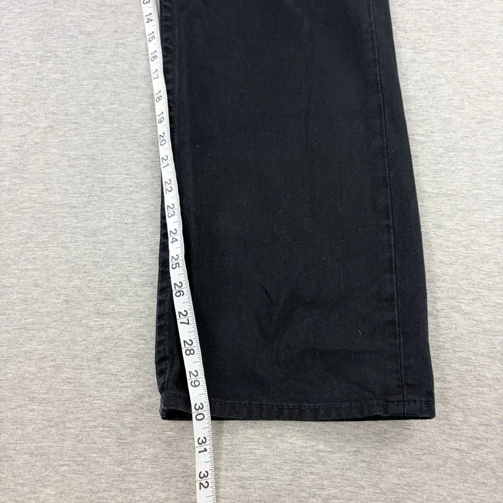 True Religion Men's Jeans Size 36 Black Denim Straight Leg World Tour